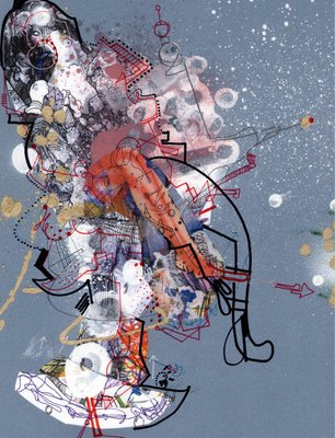 Michael Alan, When Did Art Stop and Become Ego, 2013, Mixed Media on Paper-CHG-2025688