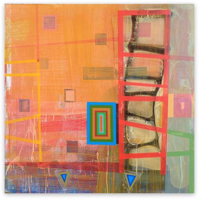 Michael Barringer, Bloomstone (Banded Ziggurat), Mixed Media on Canvas, 2016-RMD-1443750