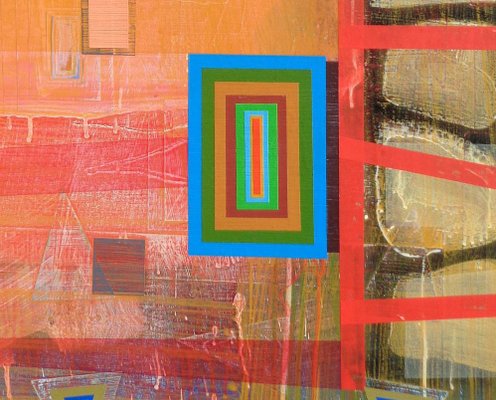 Michael Barringer, Bloomstone (Banded Ziggurat), Mixed Media on Canvas, 2016-RMD-1443750