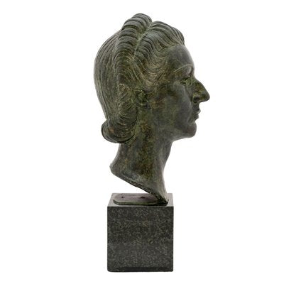 Michael Powolny, Seclin Bust of Woman, 1938, Bronze-TJY-1720326