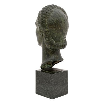 Michael Powolny, Seclin Bust of Woman, 1938, Bronze-TJY-1720326