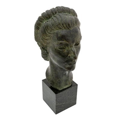 Michael Powolny, Seclin Bust of Woman, 1938, Bronze-TJY-1720326