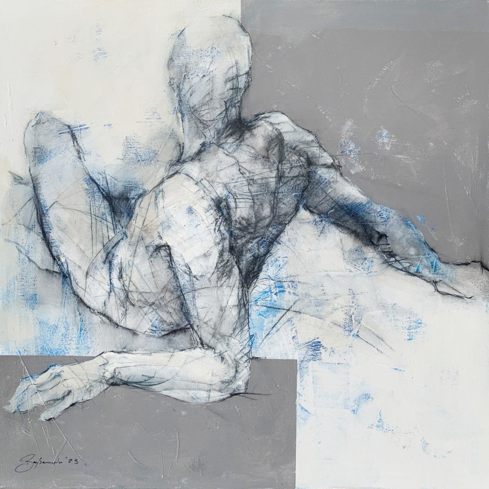 Michal Bajsarowicz, Nude, Acrylic on Canvas, 2023