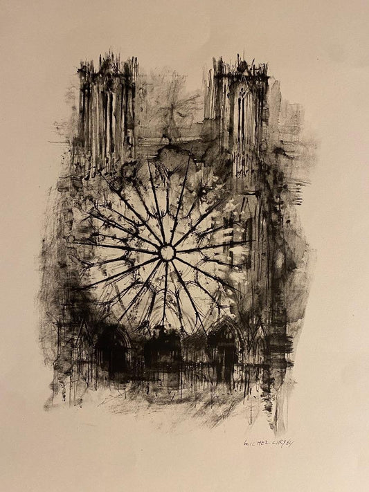 Michel Ciry, Notre Dame De Paris, Lithograph, 1964