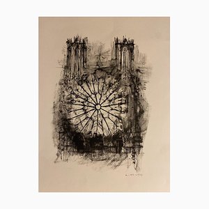 Michel Ciry, Notre Dame De Paris, Lithograph, 1964-ZCI-871643