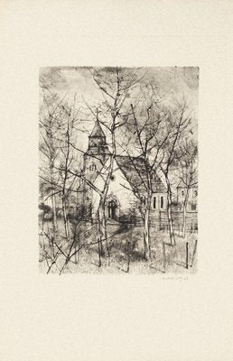 Michel Ciry, The Church, Etching, 1964-ZCI-2029207