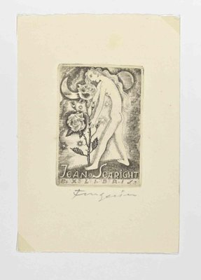 Michel Fingesten, Ex Libris Jean Searight, Etching, 1930s-ZCI-2030053