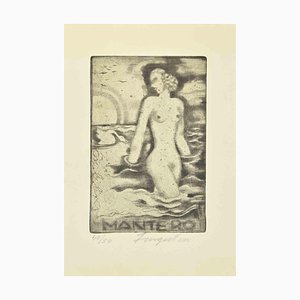 Michel Fingesten, Ex Libris Mantero, Etching, 1930s-ZCI-2030034