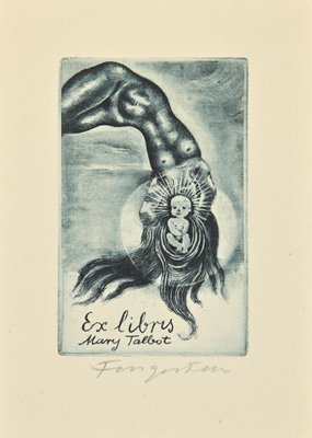 Michel Fingesten, Ex Libris Mary Talbot, Etching, 1930s-ZCI-2030051