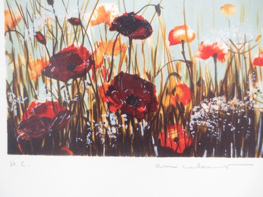 Michel Henry, Riders with Poppies, Lithograph-KHH-1202682