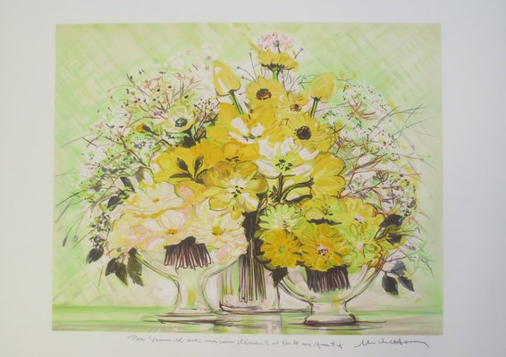 Michel Henry, Yellow Bouquet, Lithograph-KHH-1202686