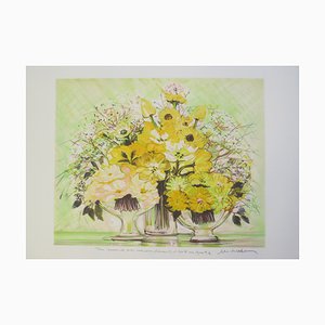 Michel Henry, Yellow Bouquet, Lithograph-KHH-1202686