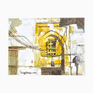 Michele Cascarano, Sicily, 2010s, Original Watercolor-ZCI-792541