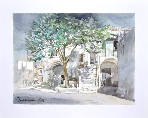 Michele Cascarano, Sicily, Watercolor, 2015-ZCI-802517