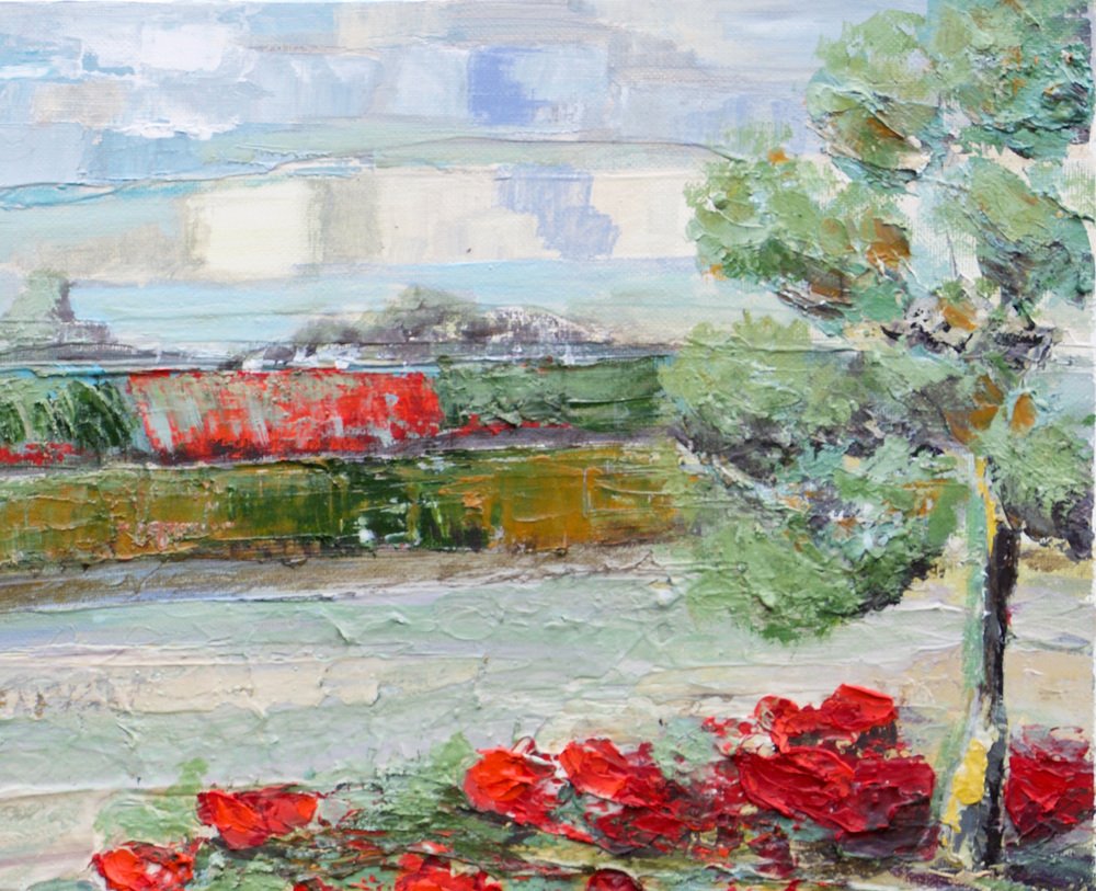 Michèle Kaus, In the Countryside, 2020, Acrylic on Canvas