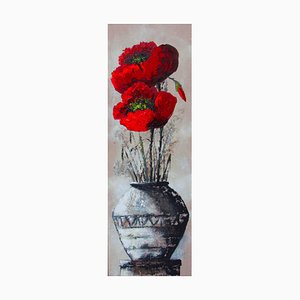 Michèle Kaus, Les Coquelicots 2, 2020, Acrylic on Canvas-QNR-1769729