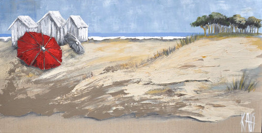 Michèle Kaus, Plage, 2020, Acrylic on Canvas