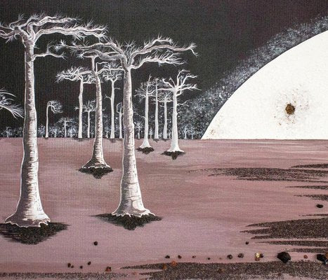 Michele Magnien (Mileg), Baobab Trees in Moonlight, 2013-QNR-921190