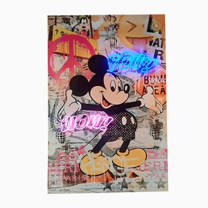 Mickey Mouse with Pow! And Wow! Neon Light Lamp-TCS-1142427