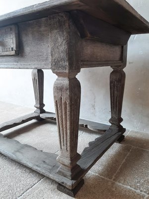 Mid-17th Century Dutch Oak Pay Table-TDA-1376462