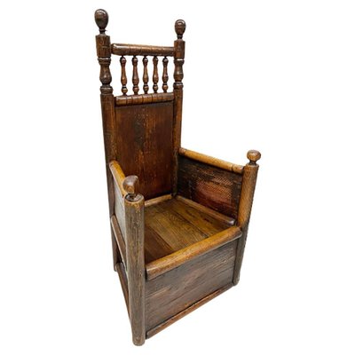 Mid-17th Dutch Century Oak Chair, 1652-UCH-1301284