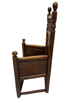 Mid-17th Dutch Century Oak Chair, 1652-UCH-1301284