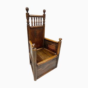 Mid-17th Dutch Century Oak Chair, 1652-UCH-1301284