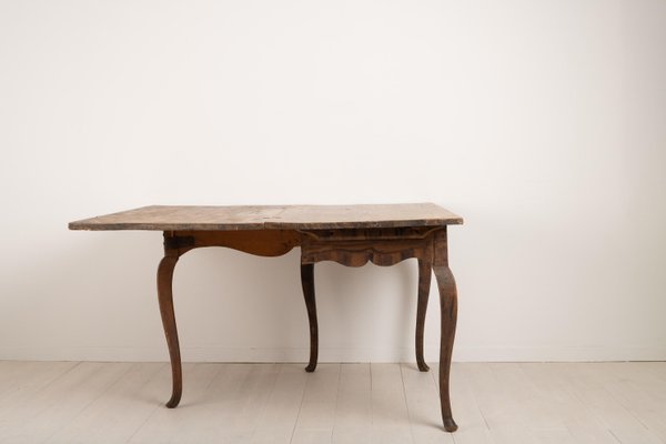 Mid-18th Century Swedish Drop-Leaf Table-MJF-931281