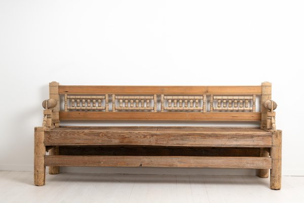 Mid 18th Century Swedish Pine Bench-MJF-953190