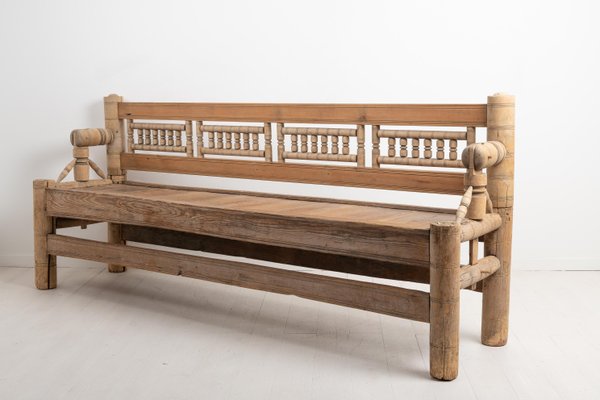 Mid 18th Century Swedish Pine Bench-MJF-953190