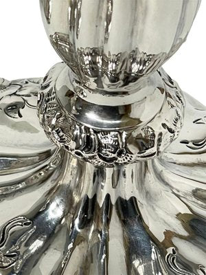 Mid-19th Century Austrian Silver Candlesticks, Set of 2-UCH-1224532