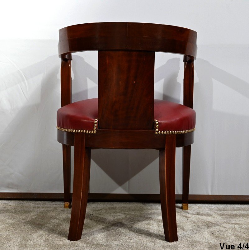 Mid-19th Century Egyptian Revival Mahogany Desk Chair