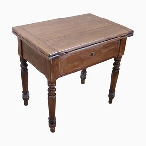 Mid 19th Century Italian Kitchen Table with Opening Top in Poplar Wood-DCO-1750163