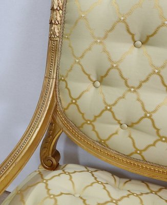 Mid 19th Century Louis XVI Queen Armchairs, Set of 2-RVK-1112624