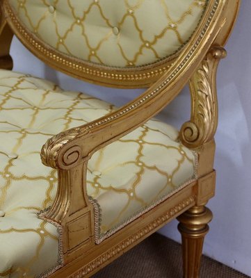 Mid 19th Century Louis XVI Queen Armchairs, Set of 2-RVK-1112624