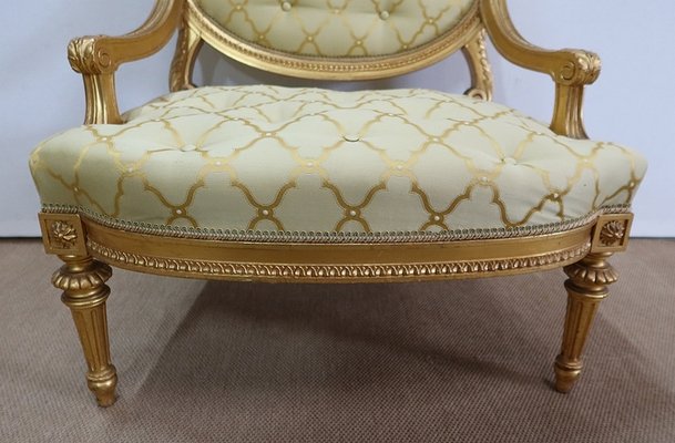 Mid 19th Century Louis XVI Queen Armchairs, Set of 2-RVK-1112624