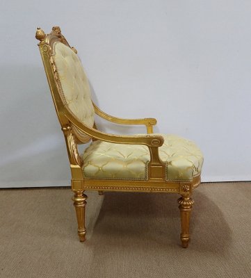 Mid 19th Century Louis XVI Queen Armchairs, Set of 2-RVK-1112624