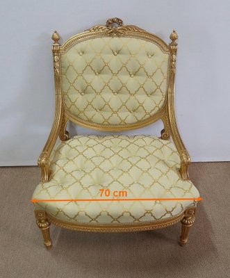 Mid 19th Century Louis XVI Queen Armchairs, Set of 2-RVK-1112624