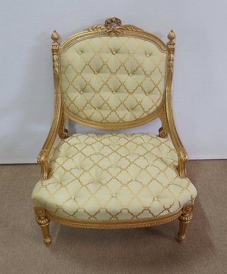 Mid 19th Century Louis XVI Queen Armchairs, Set of 2-RVK-1112624