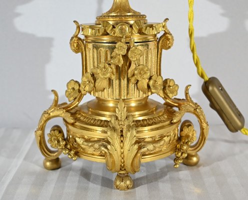 Mid-19th Century Napoleon III Gilt Bronze Lamp-RVK-1800420