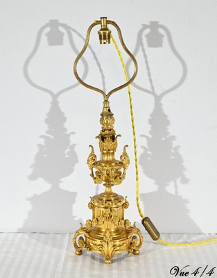 Mid-19th Century Napoleon III Gilt Bronze Lamp-RVK-1800420