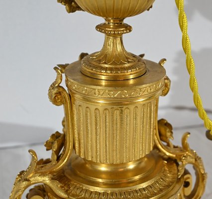 Mid-19th Century Napoleon III Gilt Bronze Lamp-RVK-1800420