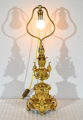 Mid-19th Century Napoleon III Gilt Bronze Lamp-RVK-1800420