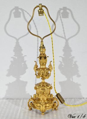 Mid-19th Century Napoleon III Gilt Bronze Lamp-RVK-1800420