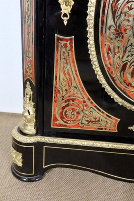 Mid-19th Century Napoleon III Period Entre-Deux Buffet in Boulle Marquetry-RVK-1453526