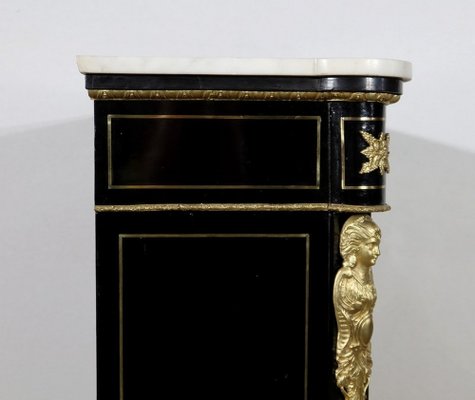 Mid-19th Century Napoleon III Period Entre-Deux Buffet in Boulle Marquetry-RVK-1453526