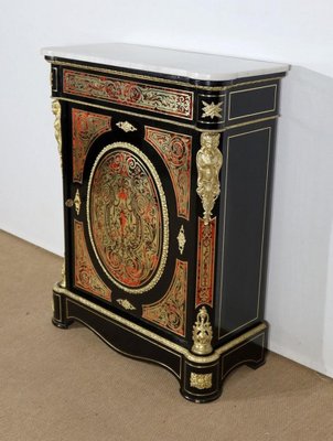 Mid-19th Century Napoleon III Period Entre-Deux Buffet in Boulle Marquetry-RVK-1453526