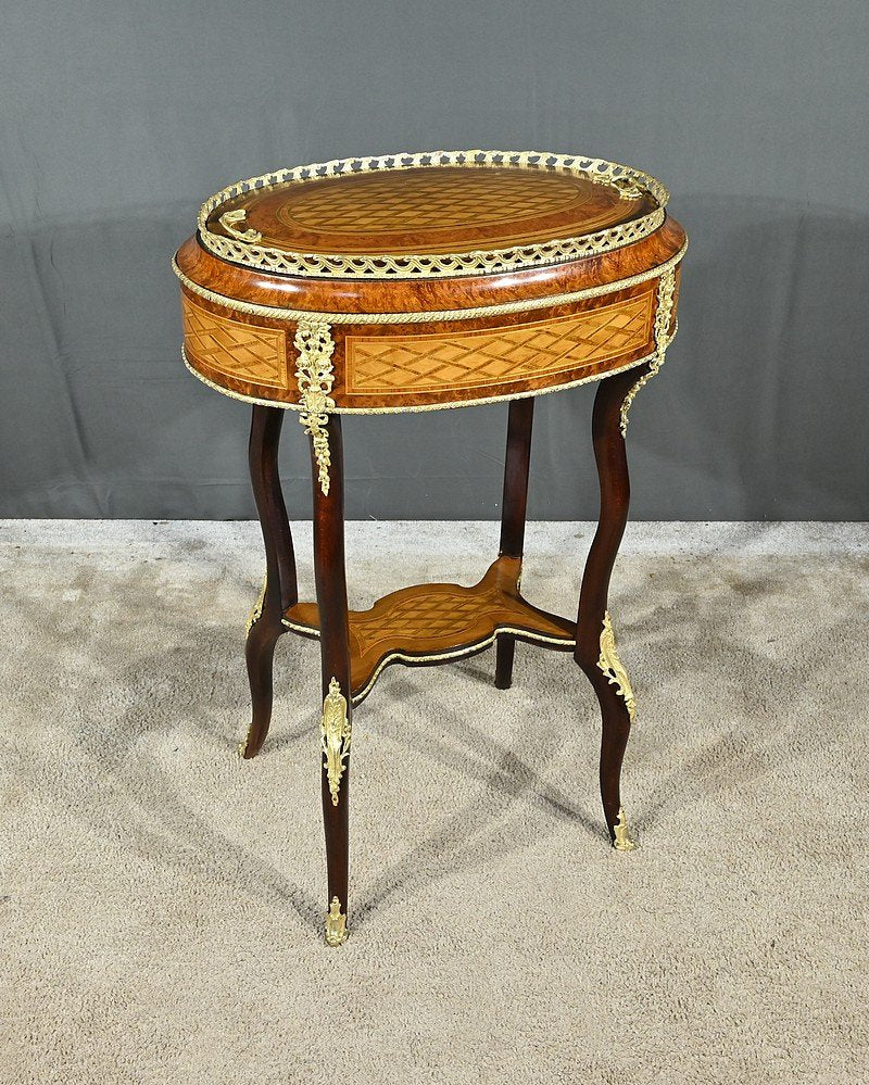 Mid-19th Century Napoleon III Planter in Precious Wood Marquetry