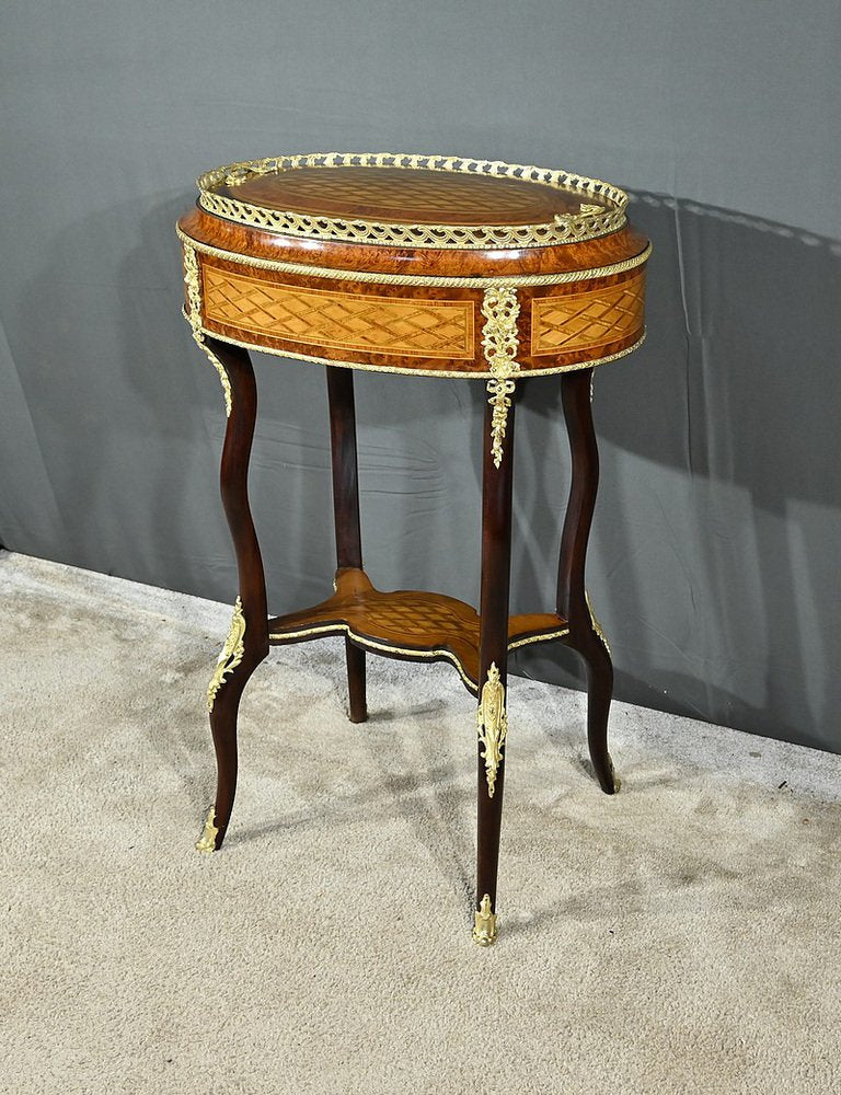 Mid-19th Century Napoleon III Planter in Precious Wood Marquetry