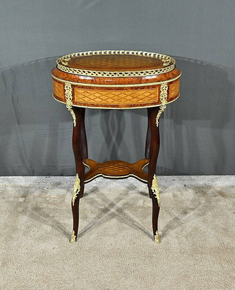 Mid-19th Century Napoleon III Planter in Precious Wood Marquetry